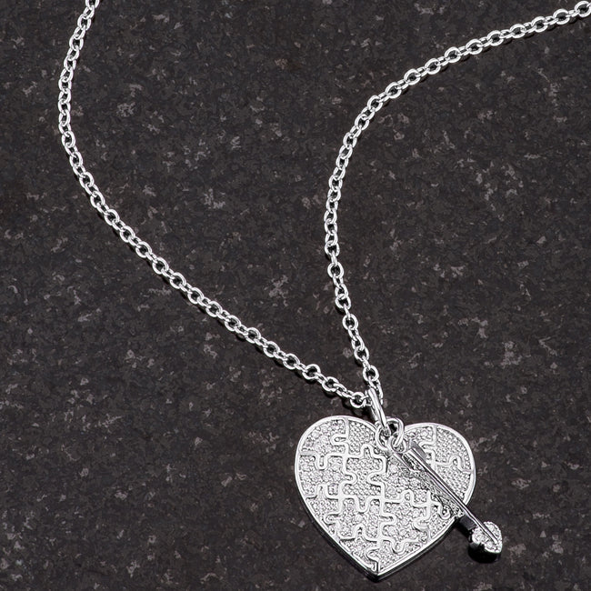 .12 Ct Rhodium Heart and Arrow