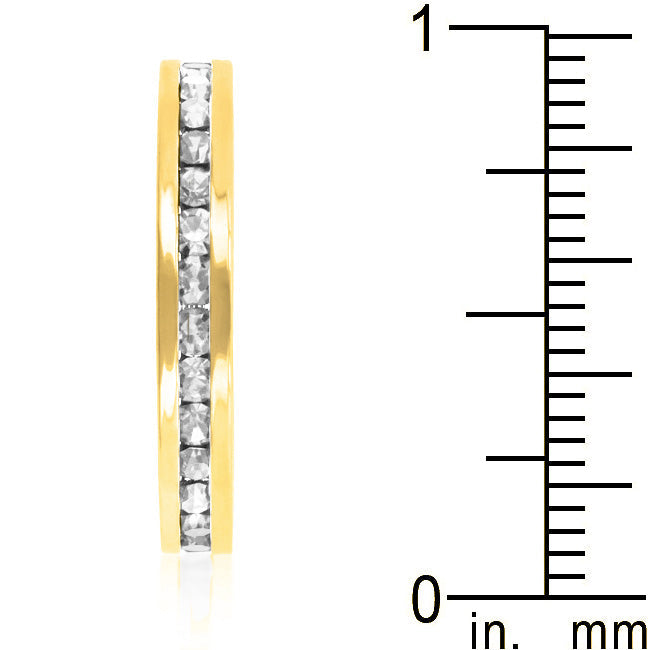 Stylish Stackables Crystal Gold Ring