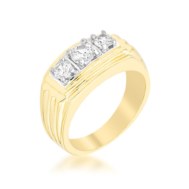 Golden Triplet Cubic Zirconia