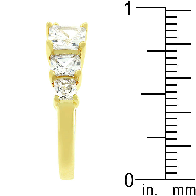 5-Stone Anniversary Goldtone