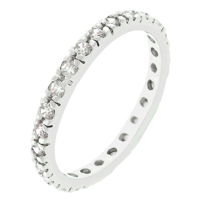 Clear Cubic Zirconia Eternity
