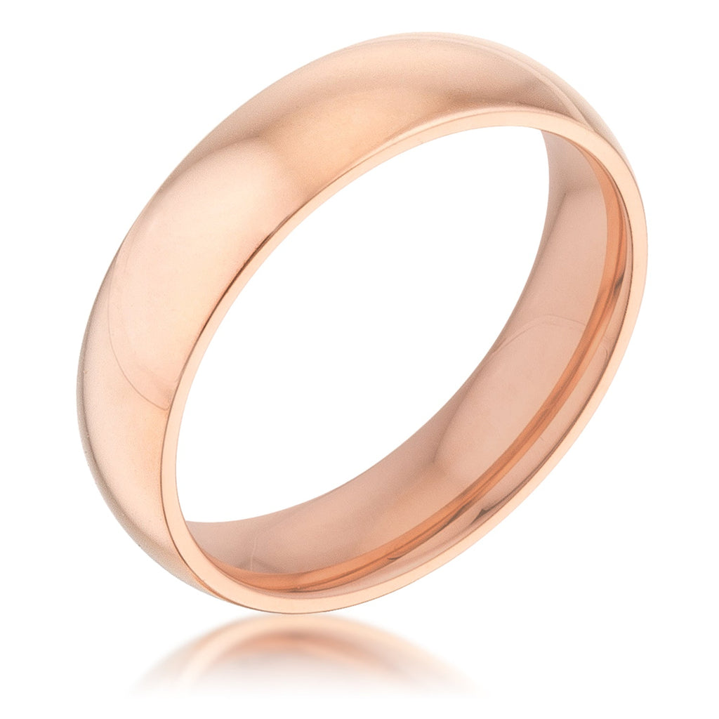 5 mm Rose Gold Stainless Band