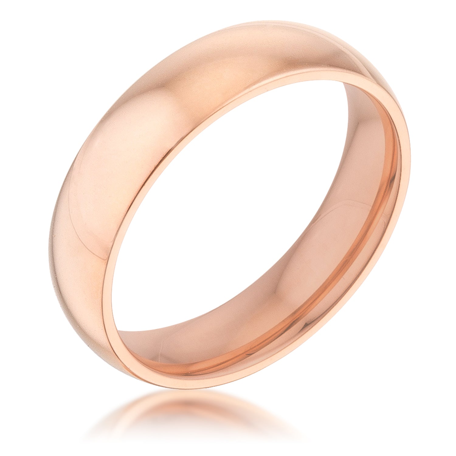 5 mm Rose Gold Stainless Band