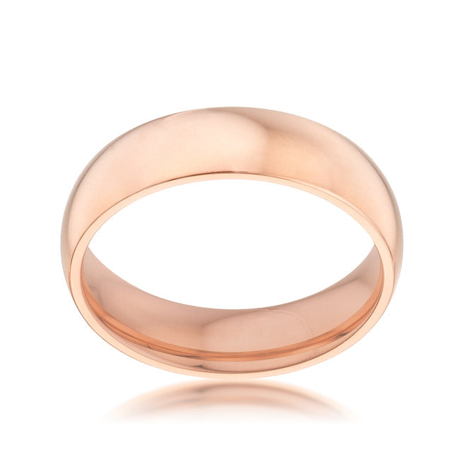 5 mm Rose Gold Stainless Band