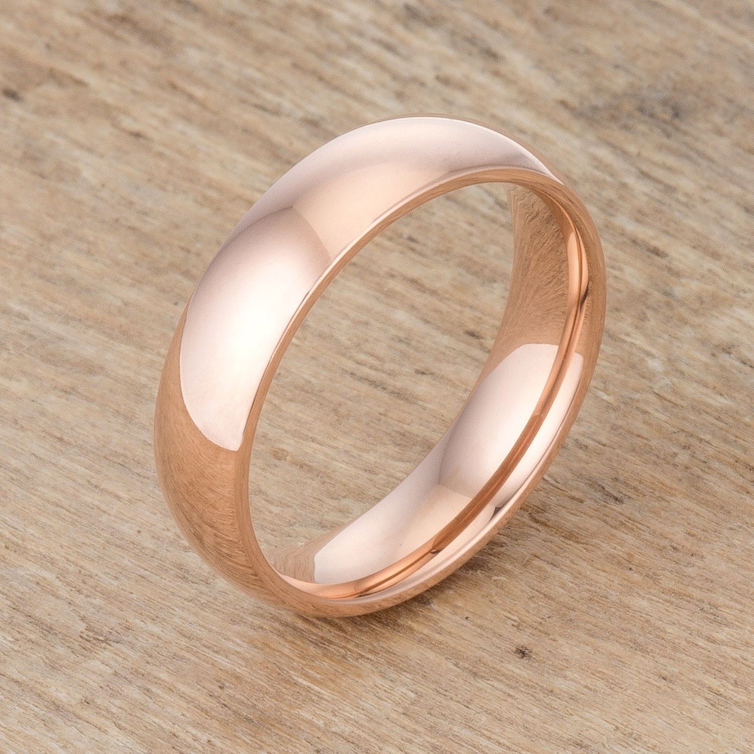 5 mm Rose Gold Stainless Band