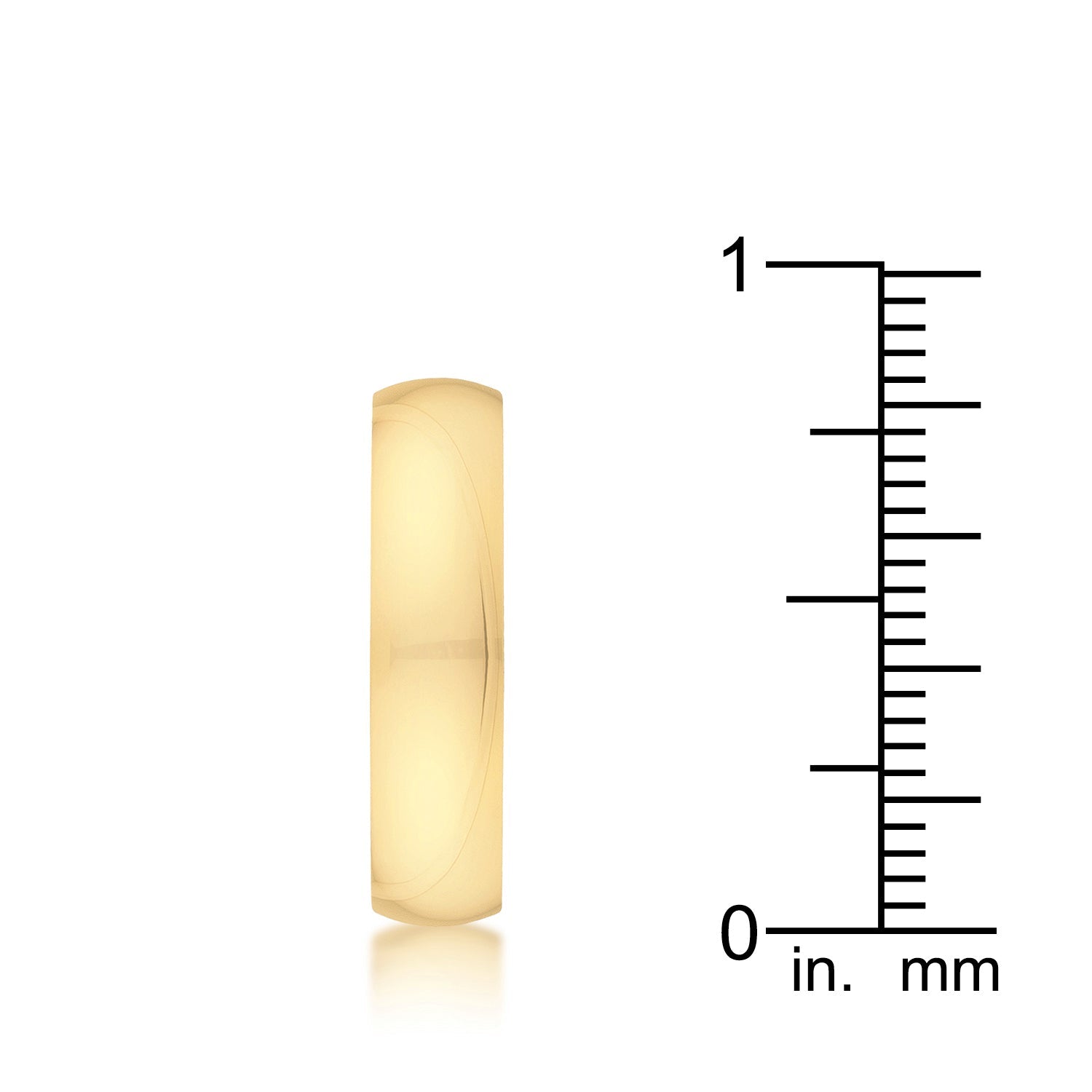 5 mm Gold Stainless Band