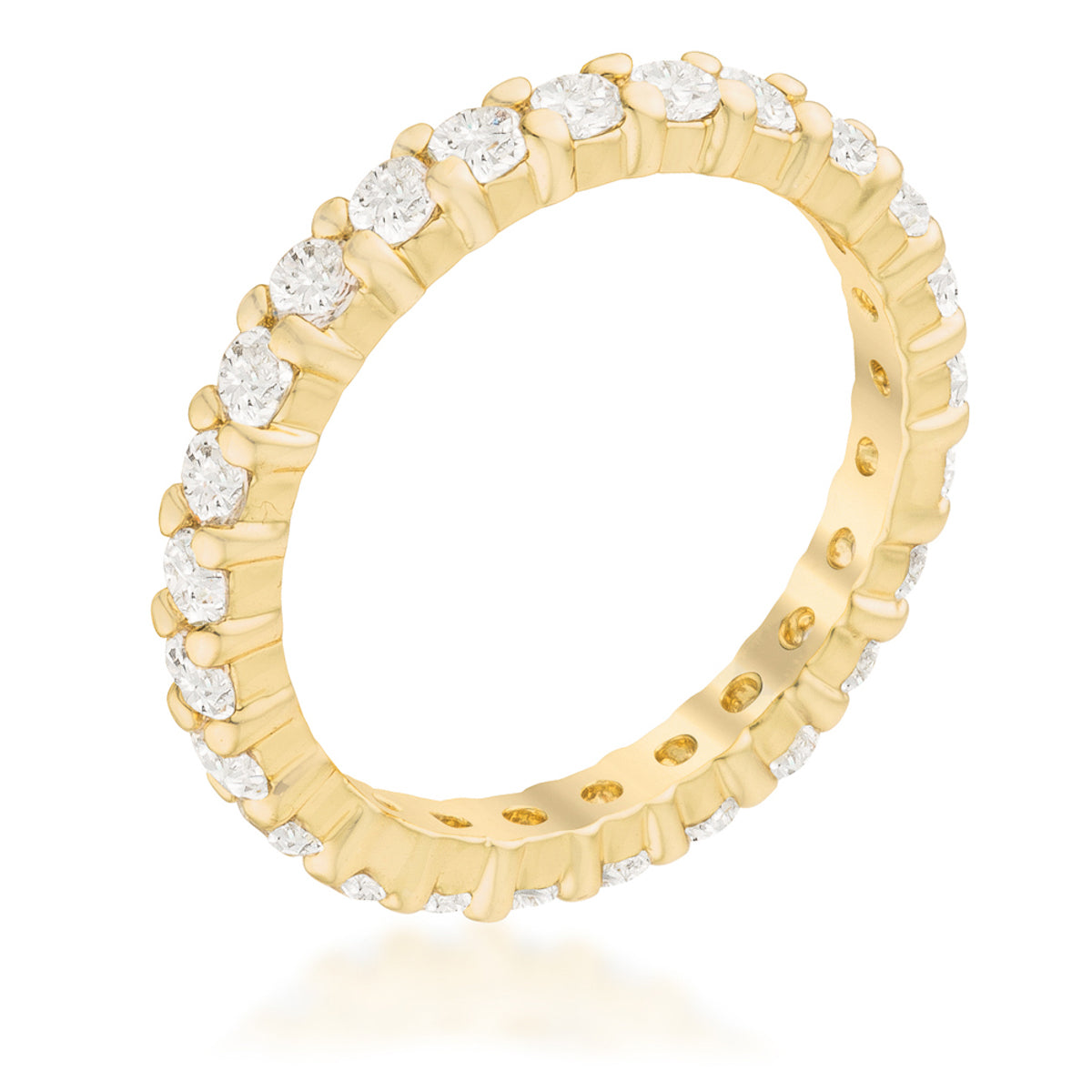 Goldtone Cubic Zirconia