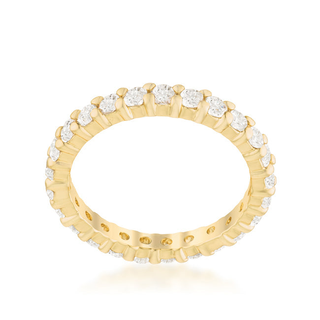 Goldtone Cubic Zirconia