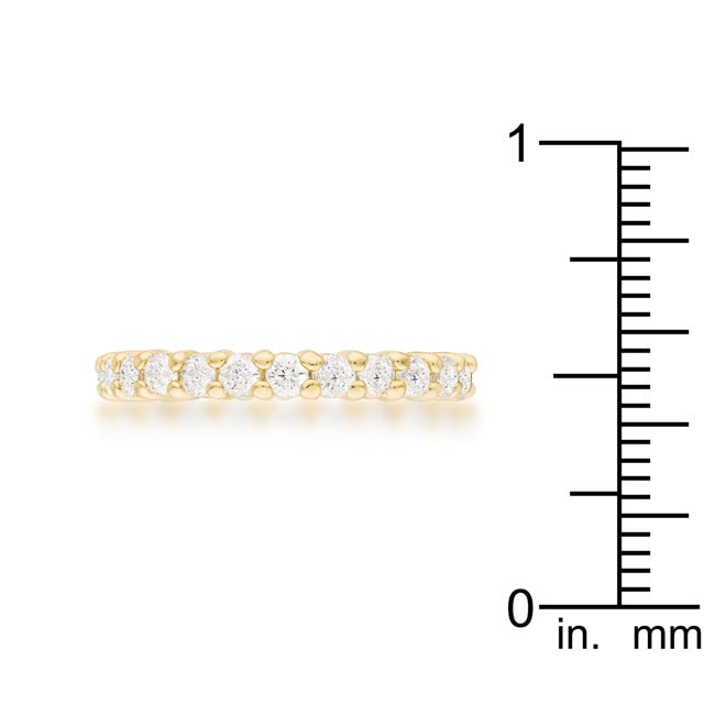 Goldtone Cubic Zirconia