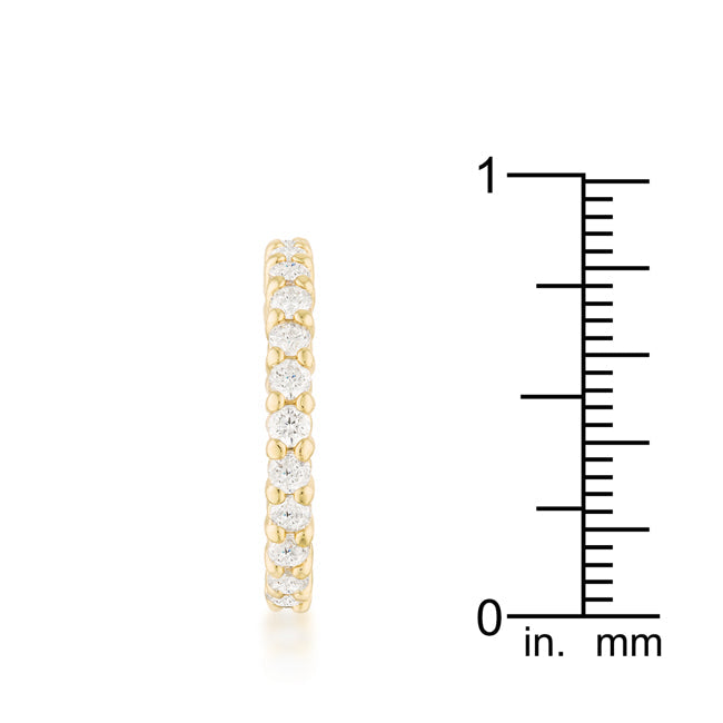 Goldtone Cubic Zirconia
