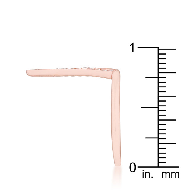 Michelle 0.2ct Rose Gold Delicate V-Shape