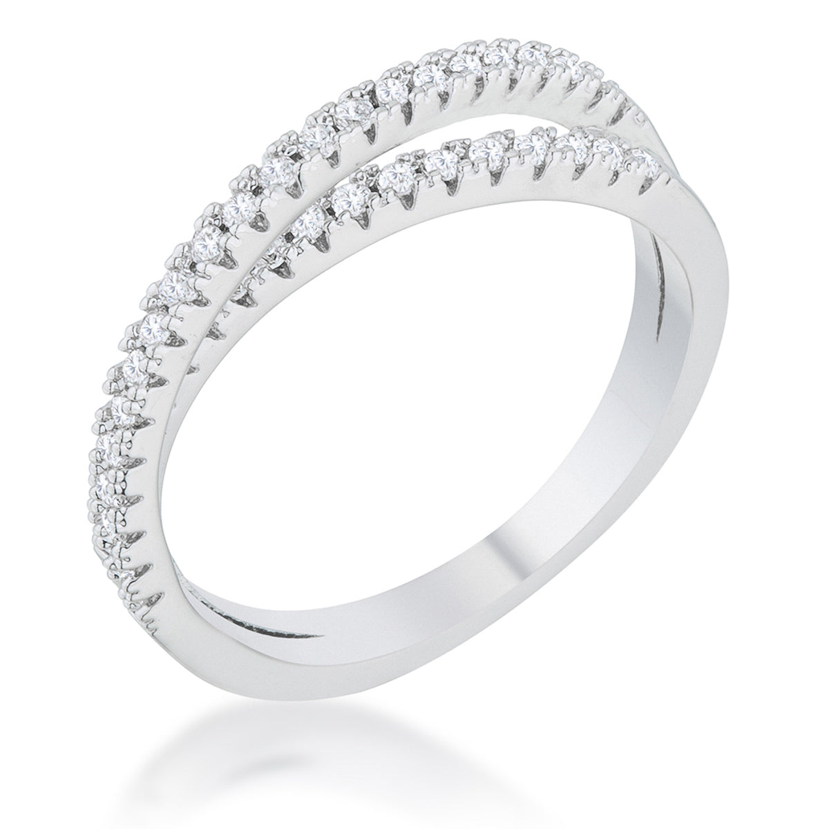 Mara 0.4ct Rhodium Intertwined