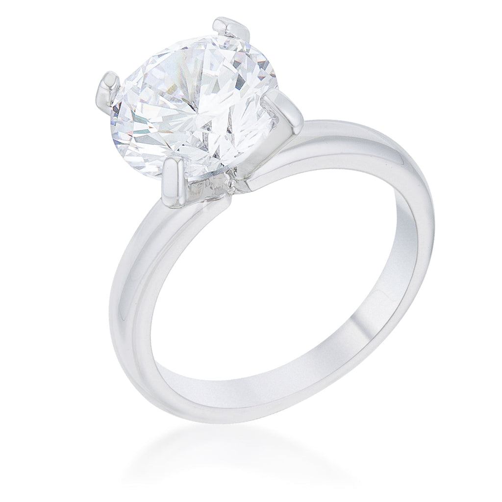 Hanna 4.4ct Rhodium Classic Solitaire