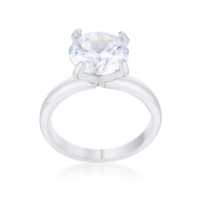 Hanna 4.4ct Rhodium Classic Solitaire
