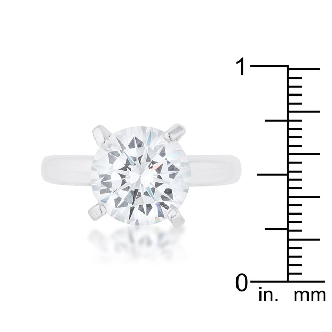Hanna 4.4ct Rhodium Classic Solitaire