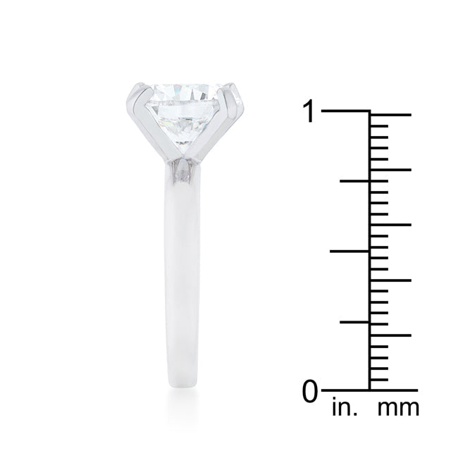 Hanna 4.4ct Rhodium Classic Solitaire