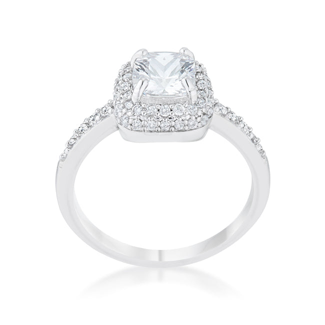 Serena 1.5ct Rhodium Art Deco