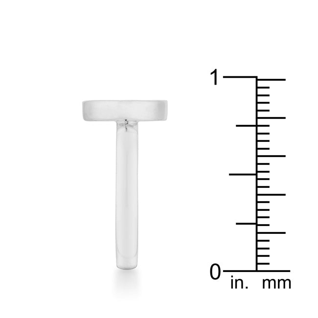 Krystal 0.2ct Rhodium Pave Circle