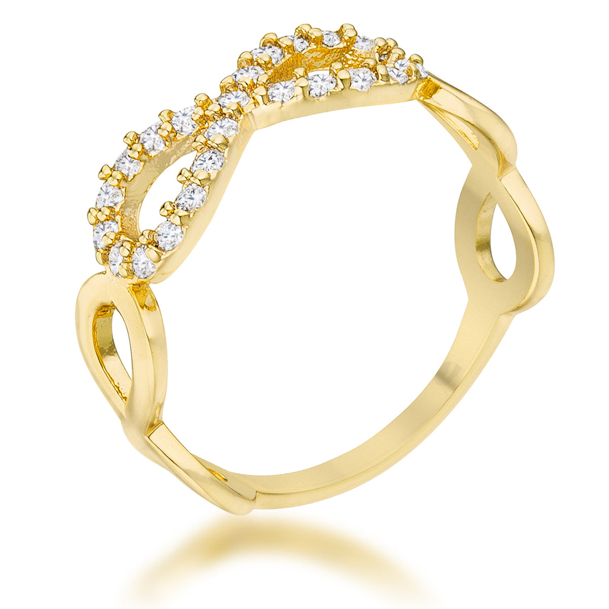 Mina 0.35ct 18k Plated Gold Infinity