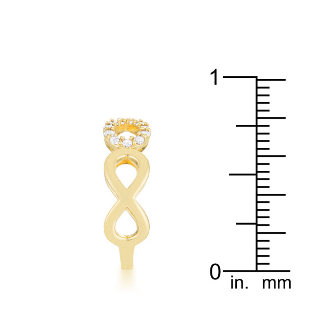 Mina 0.35ct 18k Plated Gold Infinity