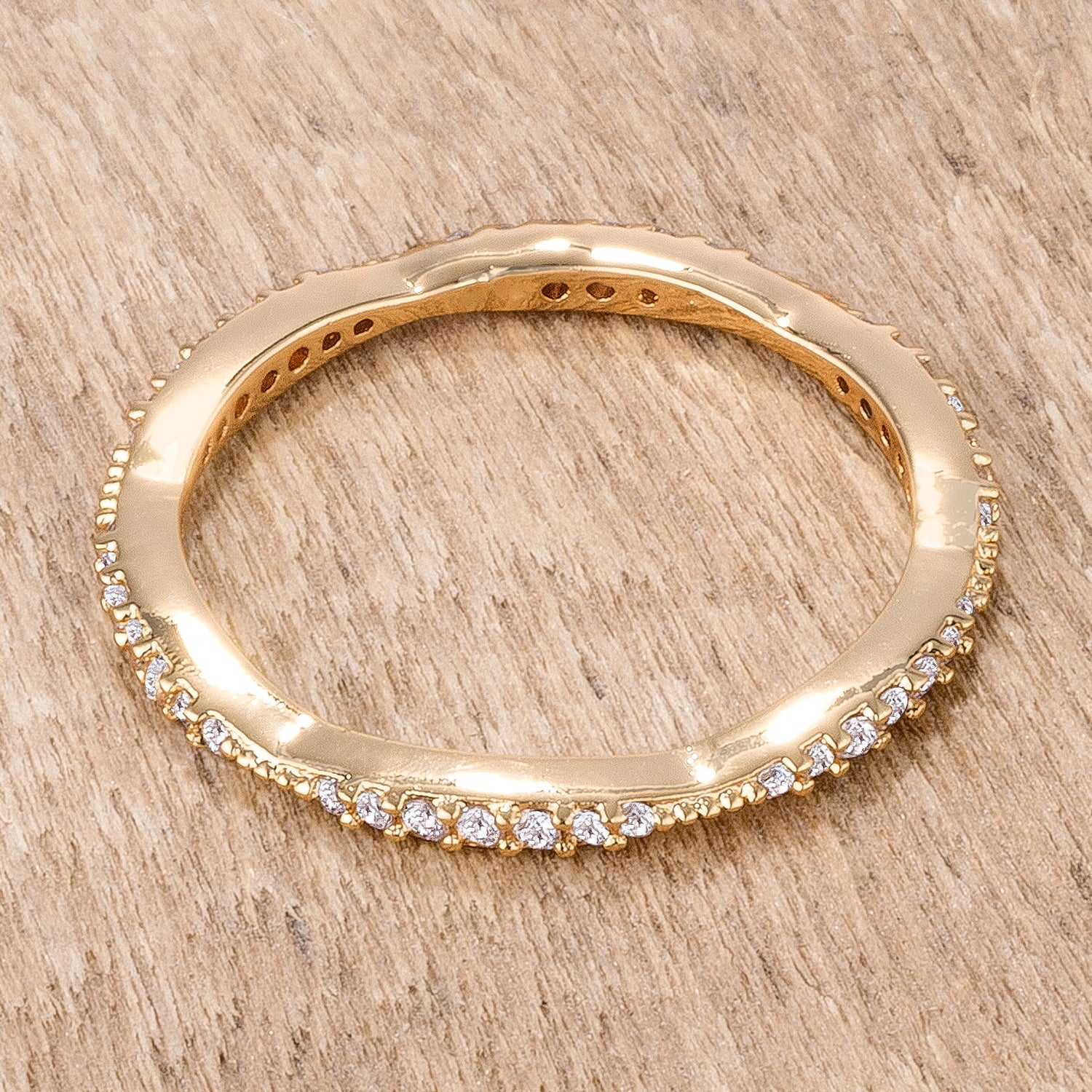 42Ct Dainty 18k Gold Plated Micro Pave