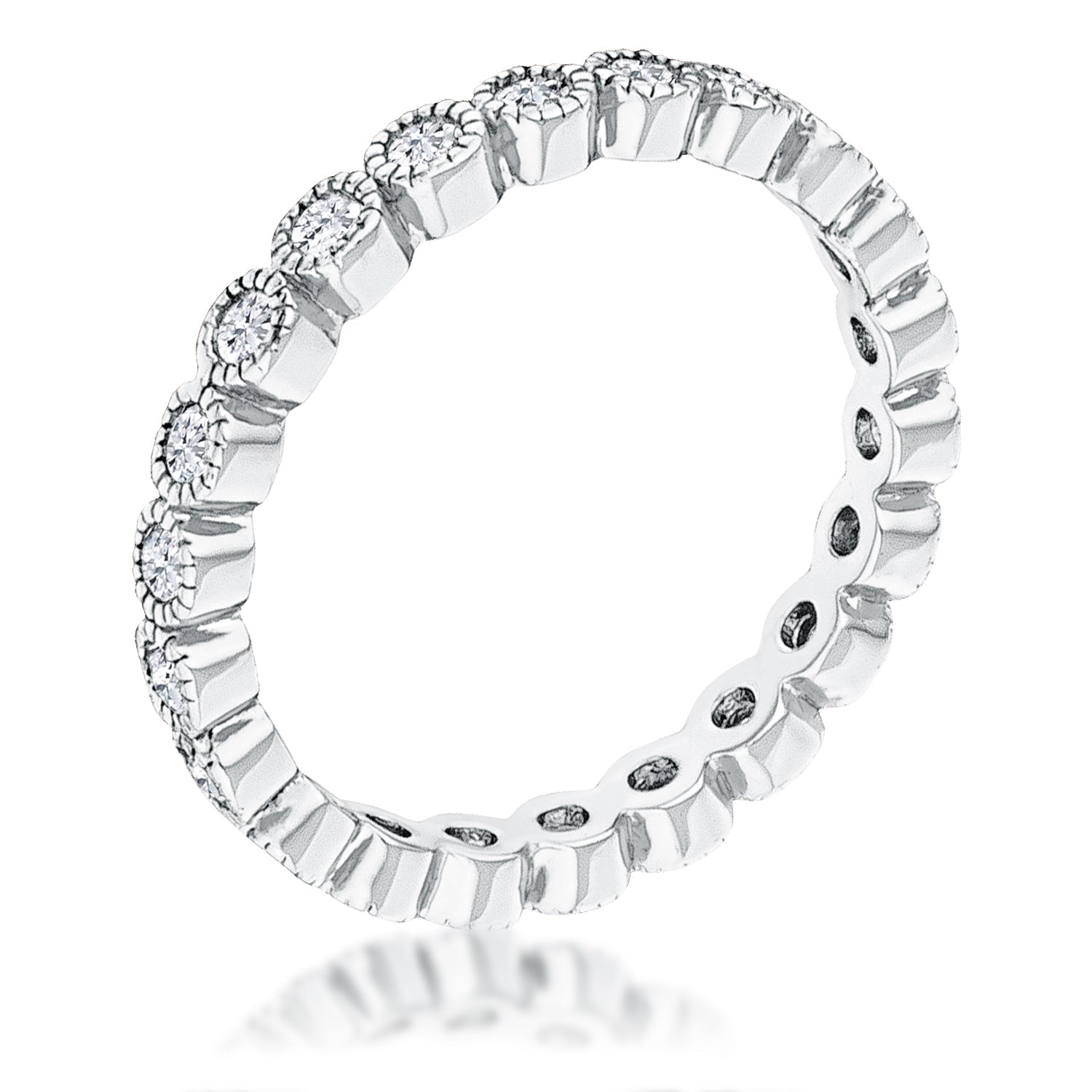 Rhodium Plated Bezel Eternity